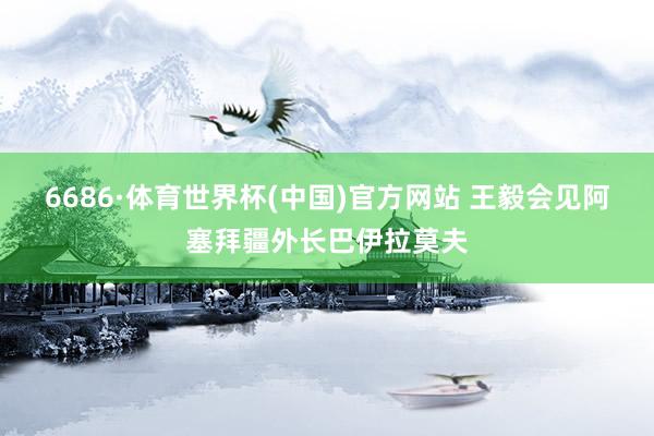 6686·体育世界杯(中国)官方网站 王毅会见阿塞拜疆外长巴伊拉莫夫