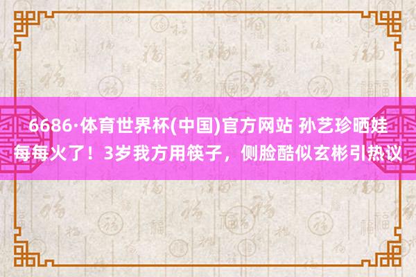 6686·体育世界杯(中国)官方网站 孙艺珍晒娃每每火了！3岁我方用筷子，侧脸酷似玄彬引热议