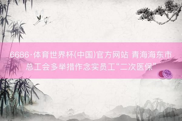 6686·体育世界杯(中国)官方网站 青海海东市总工会多举措作念实员工“二次医保”